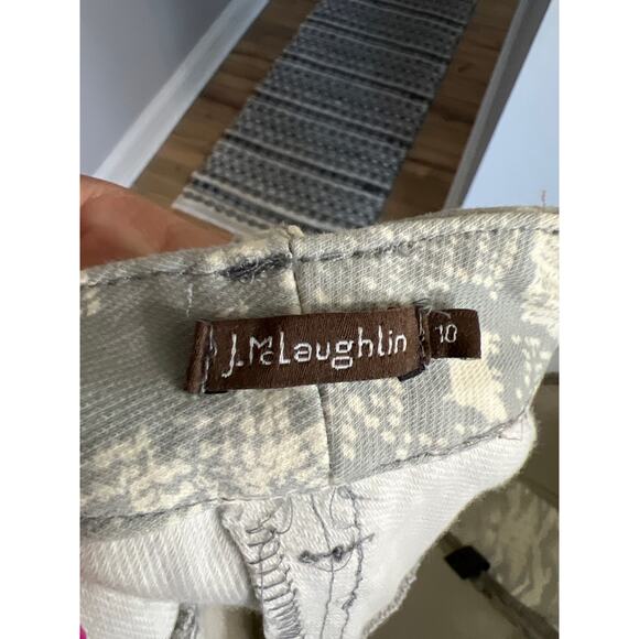 J. McLaughlin size 10 womens snake skin print jeans pants - Picture 4 of 5